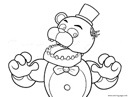 Find more coloring pages online for kids and adults of nightmare bonnie fnaf coloring pages to print. Fnaf Freddy Five Nights At Freddys Free Coloring Pages Printable