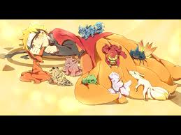 Naruto And The Nine Tails Chibi Form Anime Naruto Tailed Beasts Naruto Naruto Uzumaki
