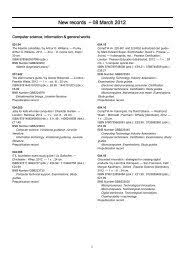 One of the most complete coffee and allied product list on the internet. New Records 08 March 2012 British Library