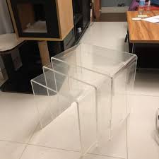 These small tables are suitable for every occasion. Jappling Acrylic Nest Coffee Tables Furniture Tables Chairs On Carousell