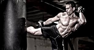 fitness model workout kickboxing
