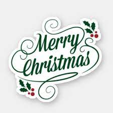 Merry Christmas Stickers Merry Christmas Colorful Holiday Design Sticker Zazzle Com In 2021 Christmas Stickers Printable Xmas Sticker Christmas Stickers
