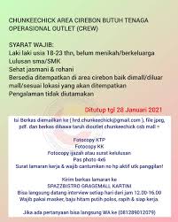 Maybe you would like to learn more about one of these? Loker Cirebon Lowongan Kerja Chunkeechick Yang Facebook