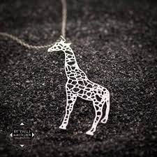 Giraffe Necklace Giraffe Gift Silver Giraffe Necklace Etsy In 2021 Giraffe Necklace Geometric Pendant Necklace Geometric Necklace