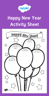 Happy New Year Worksheet New Years Activities New Year Coloring Pages Christmas Teaching