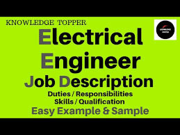 Electrical Engineer Job Description | Electrical Engineer Roles And  Responsibilities And Duties - Youtube