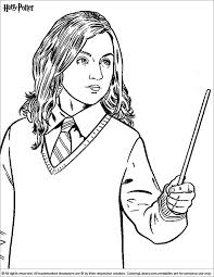 Harry potter coloring pages free and printable. Harry Potter Coloring Pages Hermione Young