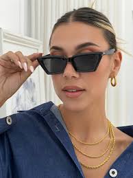 ANNAKEY BROOK BLACK SUNGLASSES