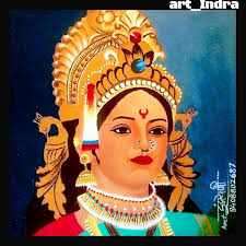 My Rangoli Work Maa Durga Working Time 8 Hours Colorful Rangoli Designs Poster Rangoli Free Hand Rangoli Design