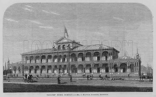 Sailors' Home, Bombay stock image | Look and Learn