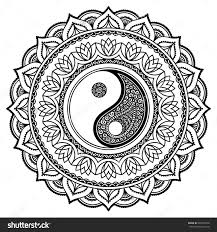 Mandala Yin Yang Mandala Coloring Pages Mandala Coloring Mandala Doodle