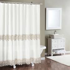 Give your bathroom a plush look by hanging our elegant and classy shower curtain, made from pure linen fabric woven from flax fibre of the highest quality. Lillian Faux Linen Shower Curtain With Macrame Trim Port Bay
