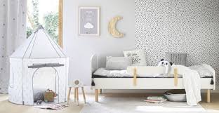 Bettgitter mit klappmechanismus für sicheren. Schutzgitter Fur Kinderbett 140 Weiss Nuage Maisons Du Monde
