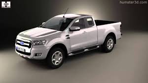 Ford Ranger Super Cab Xlt 2015 By 3d Model Store Humster3d Com Ford Ranger Ranger Ford