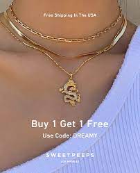 Download Dragon Necklace Dragon Necklace Gold Necklace Simple Star And Moon Jewelry