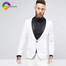 L'intramontabile classe dei mocassini da uomo a portata di click: Custom Made Bianco Uomo Abiti Da Sposa Nero Scialle Risvolto Elegante Slim Fit Sposo Smoking Costme Homme Giacca Sportiva Giacca Pantaloni 2 Vestito Di Un Pezzo Suits Aliexpress