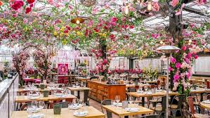 Flowers Are In Bloom At Eataly S New Spring Rooftop Garden Restaurant Nyc Rooftop Rooftop Restaurants Nyc Rooftop Restaurant