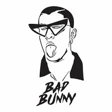 Bad Bunny Clipart Black And White Bad Bunny Svg File Available For Instant Download Online In The Form Of Jpg Png Svg Cdr Ai Pdf Ep In 2020 Bunny Art Bunny Drawing Silhouette Cameo Projects Vinyl