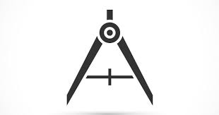 Compass Tool Black Icon Icon Initials Logo Design Science Icons