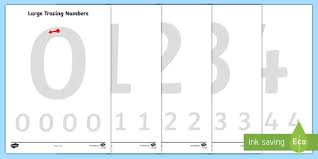 Check spelling or type a new query. Large Tracing Numbers Worksheets Teaching Resource