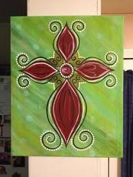 Christmas Cross Christmas Canvas Art Cross Paintings Christmas Paintings