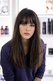 Pin By Malu Roche Beyond The Style On Belo Hair Styles Long Hair With Bangs Brown Hair Bangs