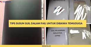 Disebabkan aku lapang sikit hari ni, maka aku nak kongsi satu tips temuduga. Tips Susun Sijil Dalam Fail Untuk Dibawa Temuduga