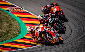Although he escaped unhurt his bike was badly damaged after spectacularly catching fire. Riders Team Managers Reflect Sachsenring Motogp Mcnews