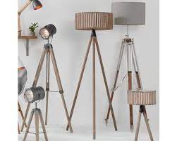 Distressed balustrade resin table lamps in a cottage antique white finish, 2 piece 4.4 out of 5 stars 211 $94.15 $ 94. Clark Distressed Slatted Wood Tripod Floor Lamp Zurleys