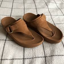 Fitflop Via Sandals Tan Nubuck Size 7