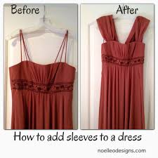 Pin By Noelle O Designs On Diy Add Sleeves Sewing Sleeves Dress Tutorials