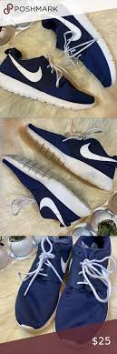 Womens navy blue running shoes. Nike Roshe Run Solid Blue Running Shoes Sneakers Nike Roshe Run Nike Roshe Running Shoes Sneakers