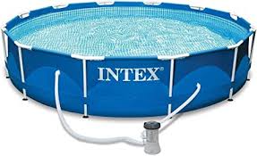 Intexi Intex Family Swimming Pool With Metal Frame 366 X 84 Cm Swimming Pool Set With Filter Pump And Accessories Amazon Co Uk Garden Outdoors