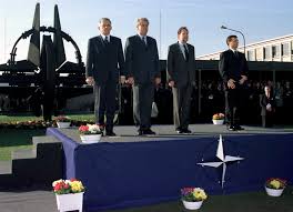 Dokaz je da je zeman istinski prijatelj naše zemlje, srpskog naroda i istine. Left To Right Polish Prime Minister J Buzek Czech Republic President M Zeman Nato Secretary General