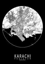 Karachi City Full Moon Metal Poster Print Demap Studio Displate Poster Prints Full Moon Moon Poster