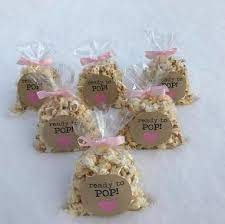 Buy ready to pop mini popcorn boxes with bows. 50 Diy Baby Shower Favors That Can Be Made On The Cheap Baby Shower Favors Diy Baby Shower Popcorn Baby Shower Treats