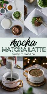 Mocha Matcha Latte Dark Cocoa Matcha Green Tea Latte Vegan Gf Recipe In 2021 Matcha Latte Tea Drink Recipes Green Tea Latte