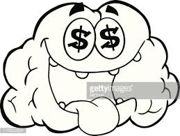 Find clipart stock photos on topsearch.co. Black And White Money Loving Brain Clipart Image