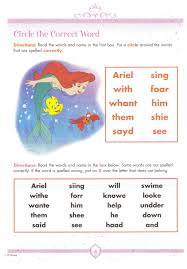 Disney Homeschool Worksheets I Know My Daughter Will Love Spelling With Ariel Homeschool Worksheets Learning Worksheets Spelling Worksheets