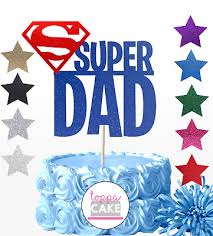 Father's day is the perfect time of year to celebrate the loving and caring men in your life. Fathers Day Topper Happy Birthday Dad Cake Topper Super Daddy Ebay