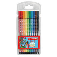 Une sécurité permet l'équilibrage automatique de la pression et empêche le stylo de fuir durant les transports. Stabilo Pen 68 Stylo Feutre Pointe Moyenne Couleurs Assorties Crayons Feutresfavorable A Acheter Dans Notre Magasin