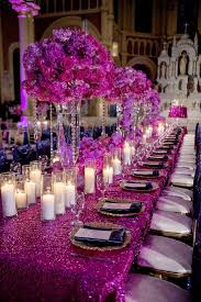 Tiffany And Arthur S Luxurious Cathedral Wedding Augusta Ga Munaluchi Bride Purple Wedding Decorations Fuchsia Wedding Fuschia Wedding