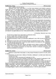 Edu.ro publică aici modele de subiecte la istorie. Subiectul Model Al Probei E Istorie Bacalaureat 2020 SursÄƒ Edu Ro Materiale De Istorie