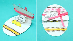 Would you like to make an original greeting card for easter? Diy Easter Egg Card Handmade Beautiful Easy Easter Greeting Card Youtube