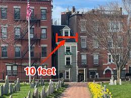 An end to high ceilings came with postwar mass production. Boston S Skinniest Home Is 10 Feet Wide And Built Out Of Spite