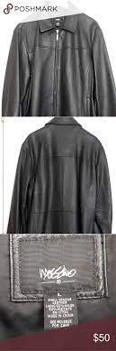 Mossimo Men S Leather Jacket L Black Leather Jacket Men S Leather Jacket Clothes Design