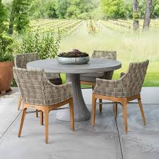 Contemporary Round Concrete Table 4 5 Terra Outdoor Living Used Outdoor Furniture Outdoor Furniture Outdoor Decor