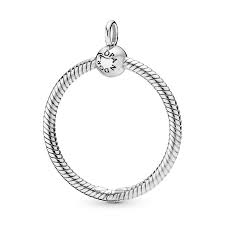 Medium Silver Moments O Pendant 398256