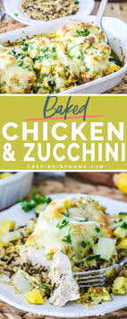 Baked Pesto Zucchini Chicken Is A Perfect Summer Meal This Recipe Is Full Of Fr Chicken And Vegetable Casserole Yellow Squash Recipes Chicken Zucchini Recipes