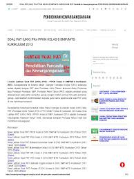 Sub tema 2 bermain di rumah teman 1. Soal Ppkn Kelas 8 Pdf